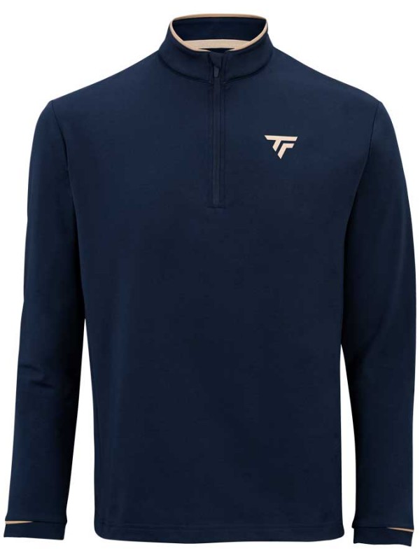 Tecnifibre majica Thermo zip Pro Marine z dolgimi rokavi