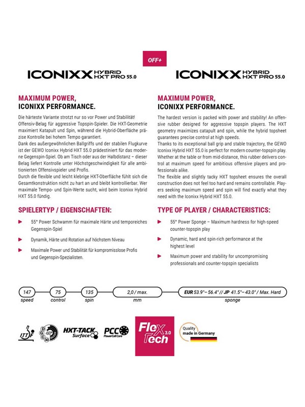 Guma GEWO Iconixx Hybrid HXT Pro 55