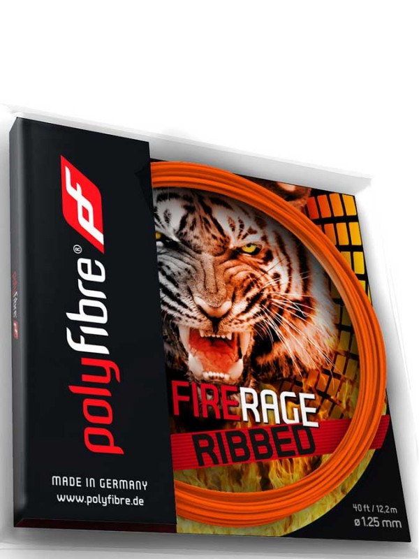 Tenis struna Polyfibre Fire Rage Ribbed set